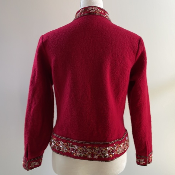 Talbots Red Wool jacket - Picture 4 of 8